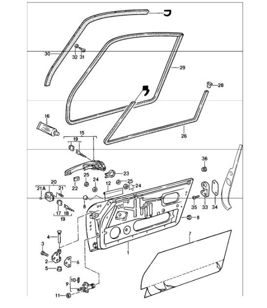 Diagram 804-00 Porsche Macan (95B) MK1 (2014-2018) Body