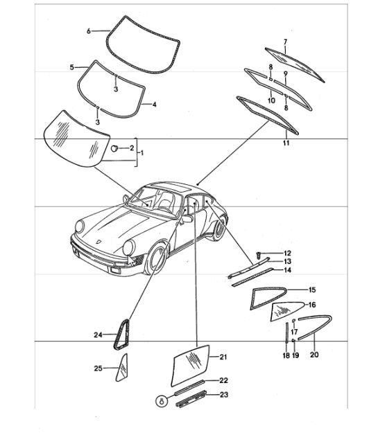 Diagram 805-00 Porsche Macan (95B) MK1 (2014-2018) Body