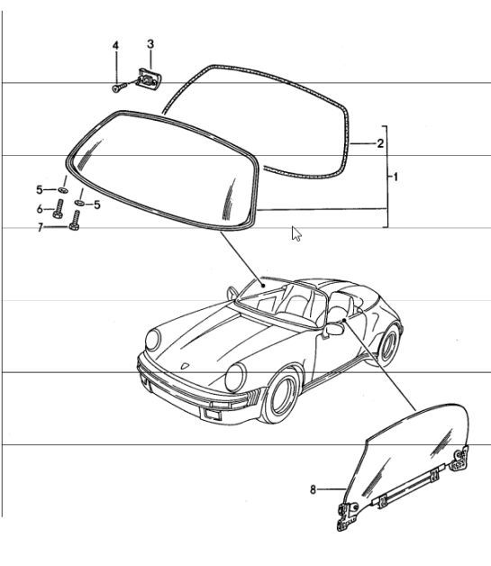 Diagram 805-10 Porsche Macan (95B) MK1 (2014-2018) Body
