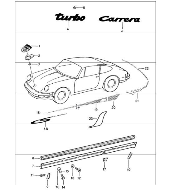 Diagram 810-00 Porsche Cayenne S/GTS 4.8L 2007>> Carrosserie