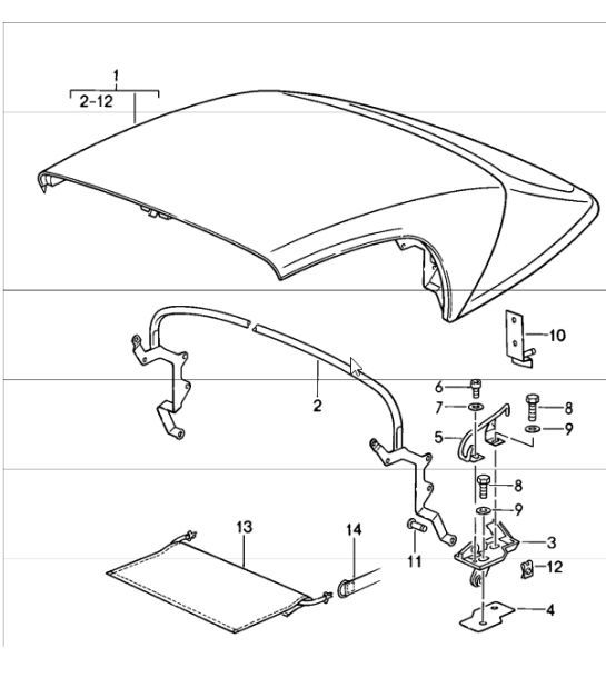 Diagram 811-30 Porsche Macan (95B) MK1 (2014-2018) Body
