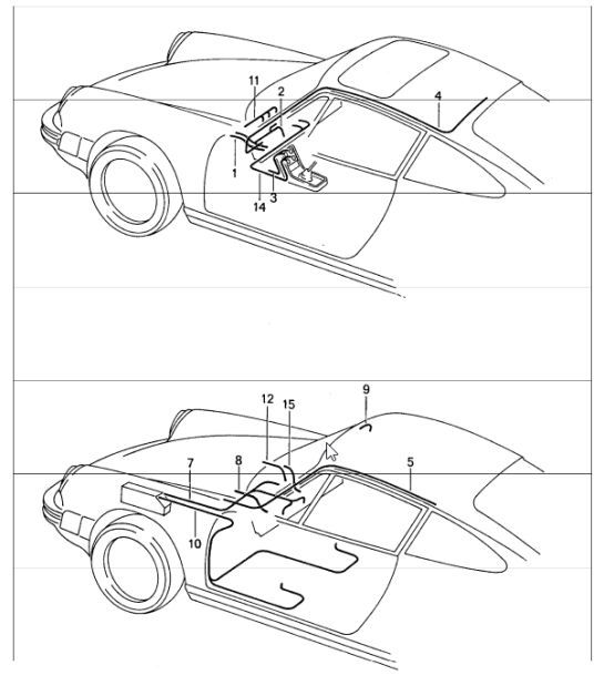Diagram 902-14 Porsche Macan (95B) MK1 (2014-2018) Electrical equipment