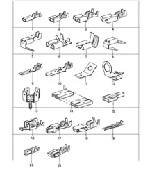 flat plug push-on connector 911 1987-89