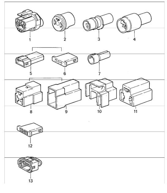 Diagram 902-58 Porsche 991.1 Carrera C2S / GTS 3.8L (400/430 Bhp) 2012-16 Electrical equipment