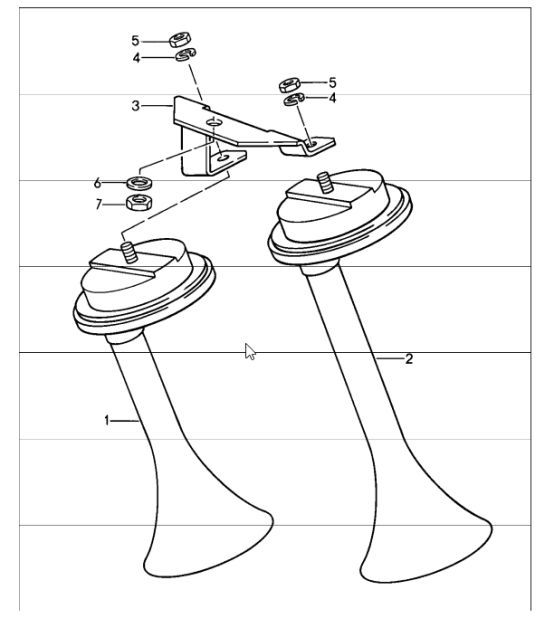Diagram 903-00 Porsche 991 (911) MK2 2016-2019 Electrical equipment