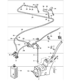 windscreen washer system 911 1987-89