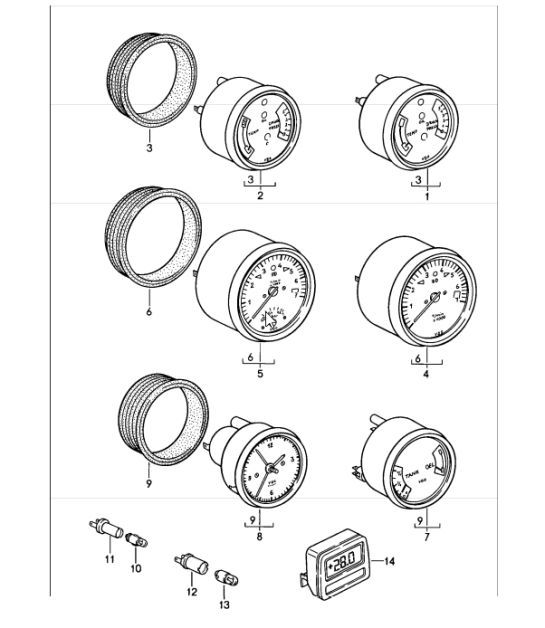 Diagram 906-00 Porsche Boxster 718 (982) 2017>> Electrical equipment