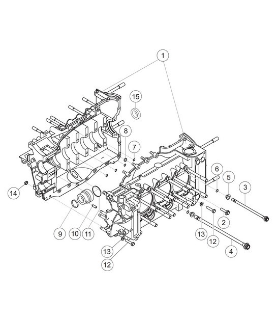 Diagram 01-01-00 Porsche 997 (911) MK2 2009-2012 Engine