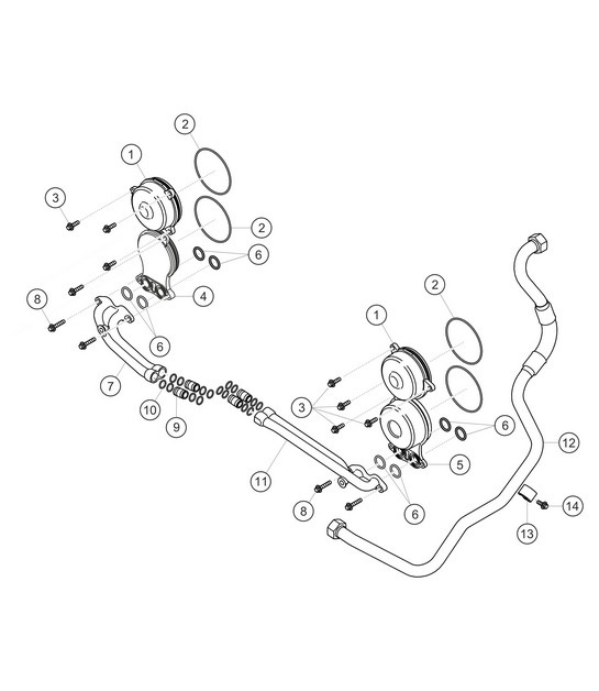 Diagram 1.1-13 Porsche Cayman 987C / 981C (2005-2016) Engine