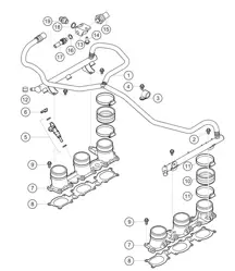 Fuel distribution tank 911 (991) GT3 CUP 2016