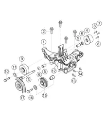 Accessory bracket 911 (991) GT3 CUP 2016