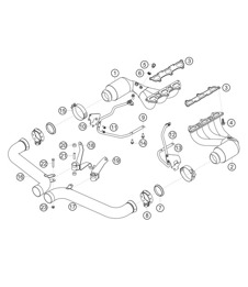 Exhaust system without muffler 911 (991) GT3 CUP 2016