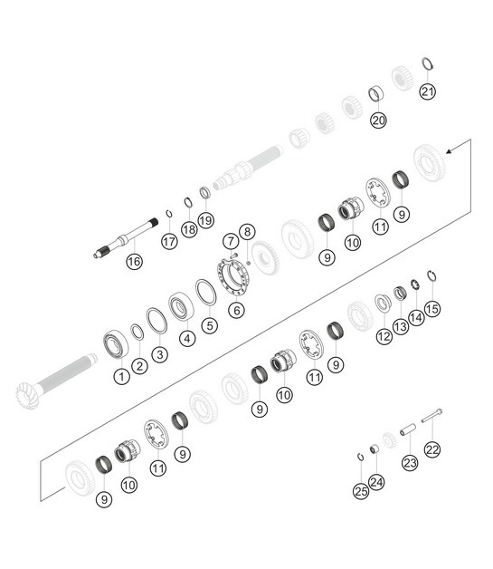 Diagram 3.3-11 Porsche Cayenne 9YA (E3) 2018-2023 
