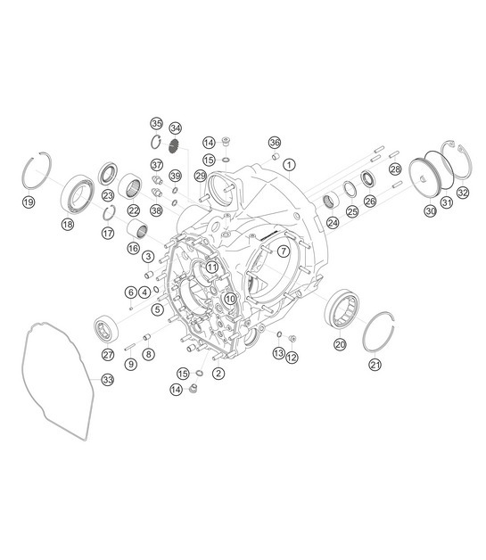 Diagram 3.3-05 Porsche Macan (95B) MK1 (2014-2018) Transmission