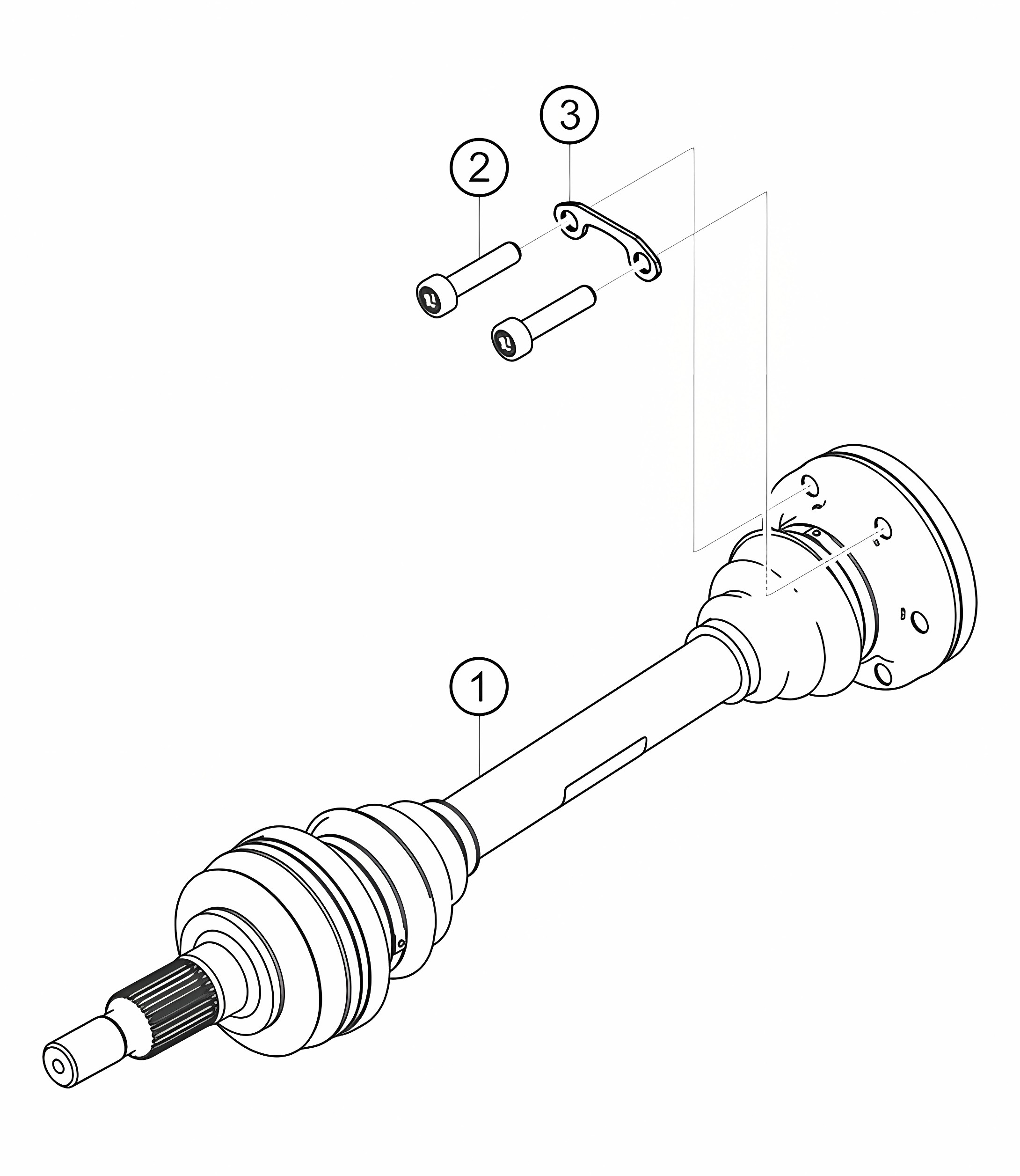 Drive shaft 911 (991) GT3 CUP 2016