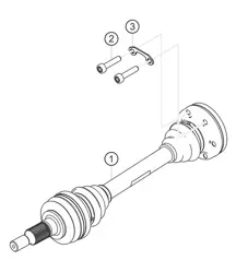 Drive shaft 911 (991) GT3 CUP 2016