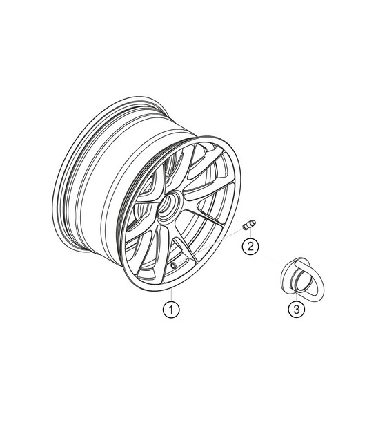 Diagram 6.6-01 Porsche Macan (95B) MK1 (2014-2018) Wheels, Brakes