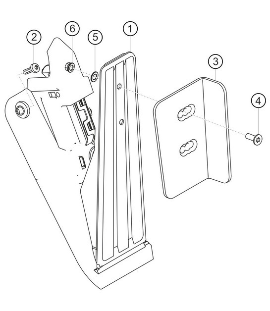 Diagram 7.7-03 Porsche Cayman 718C (982C) 2017>> Hand Lever System, Pedal Cluster 
