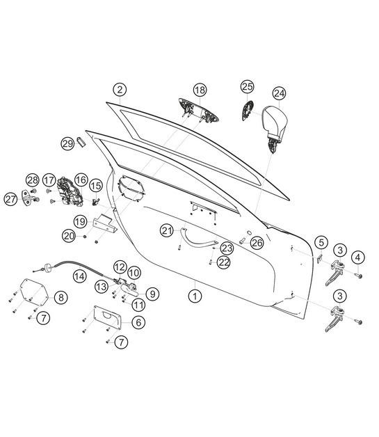 Diagram 8.8-12 Porsche Macan (95B) MK1 (2014-2018) Body