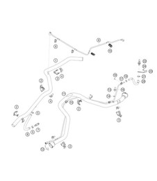 rear water circuit 911 (991) GT3 CUP 2018 - 2019