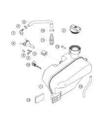water expansion tank 911 (991) GT3 CUP 2018 - 2019