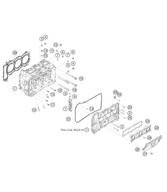 cylinder head right 911 (991) GT3 CUP 2018 - 2019