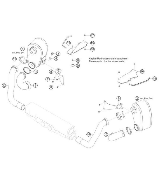 Diagram 2.2-07 Porsche 991 (911) MK2 2016-2019 Fuel System, Exhaust System