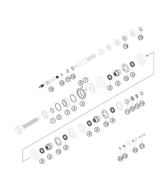Diagram 3.3-11 Porsche Macan (95B) MK1 (2014-2018) Transmission