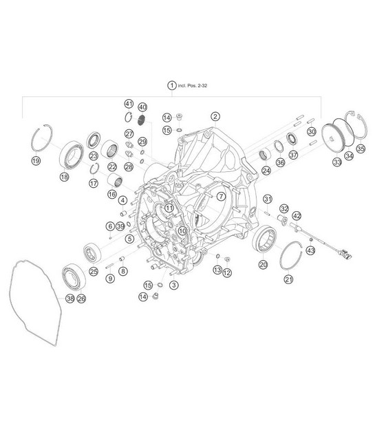 gearbox housing 911 (991) GT3 CUP 2018 - 2019