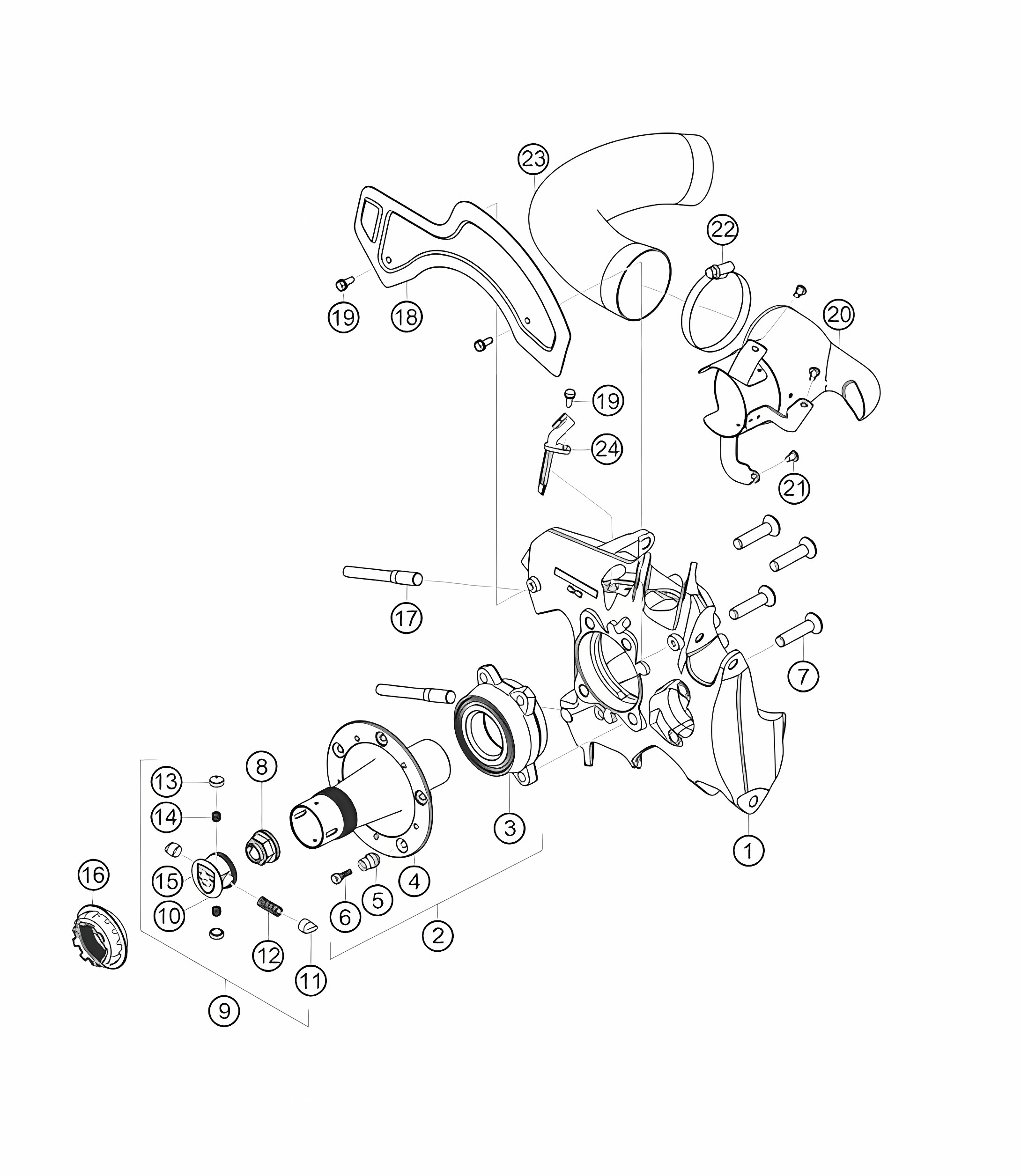 rear upright 911 (991) GT3 CUP 2018 - 2019