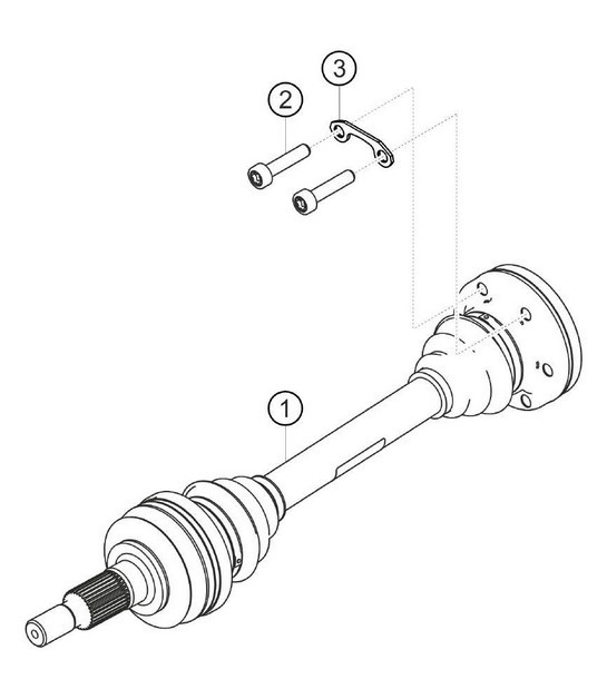 Diagram 5.5-06 Porsche Boxster S 987 MKII 3.4L 2009-12 Rear Axle