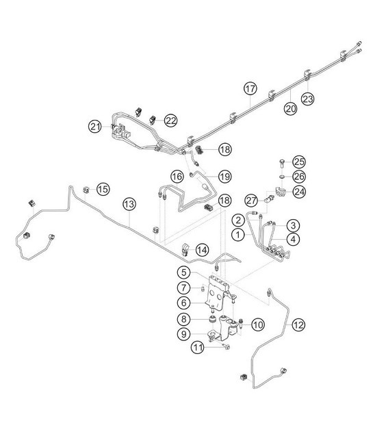 Diagram 6.6-04 Porsche Boxster 987 S 3.2/3.4L 2005-08/08 Wheels, Brakes