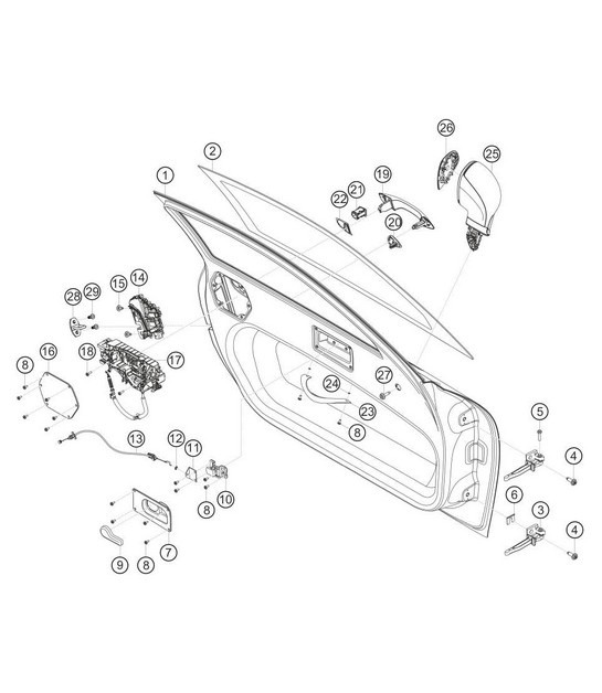 Doors 911 (991) GT3 CUP 2018 - 2019