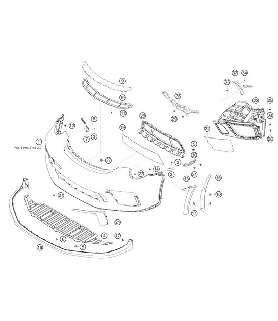 Diagram 8.8-09 Porsche 996 (911) (1997-2005) Body