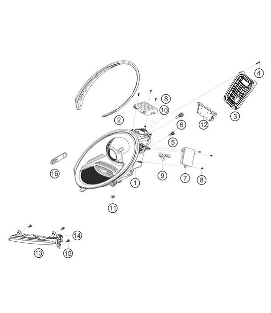 Diagram 9.9-08 Porsche 992.1 Turbo S Cabriolet 3.8L 2020-24 