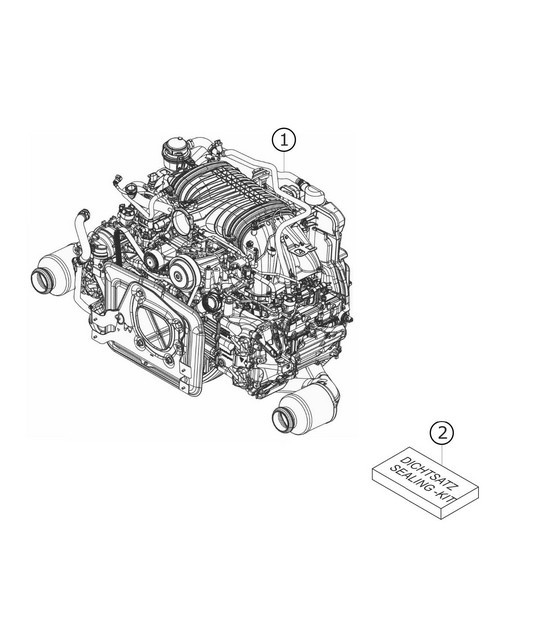 Diagram 1.1-01 Porsche Cayman 987C / 981C (2005-2016) Engine