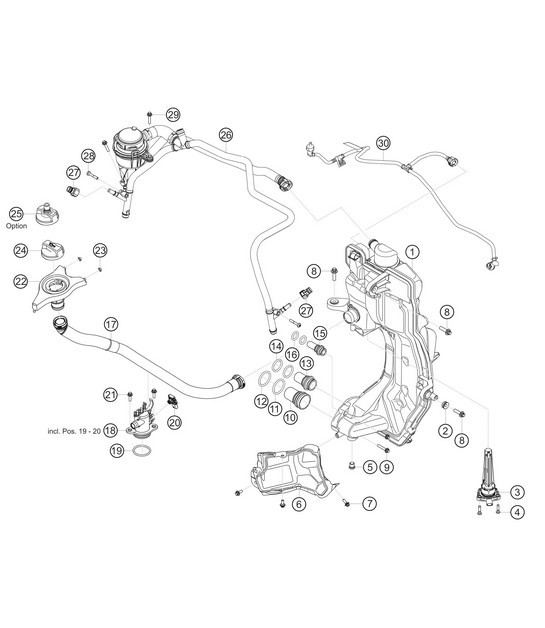 Diagram 1.1-13 Porsche 997 MKII Carrera C4 3.6L 2009-12 Engine