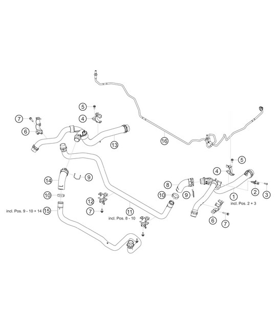 Front water circuit 911 (992) GT3 CUP 2021