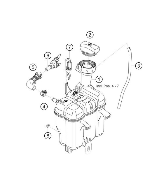 Diagram 1.1-20 Porsche Macan (95B) MK1 (2014-2018) Engine