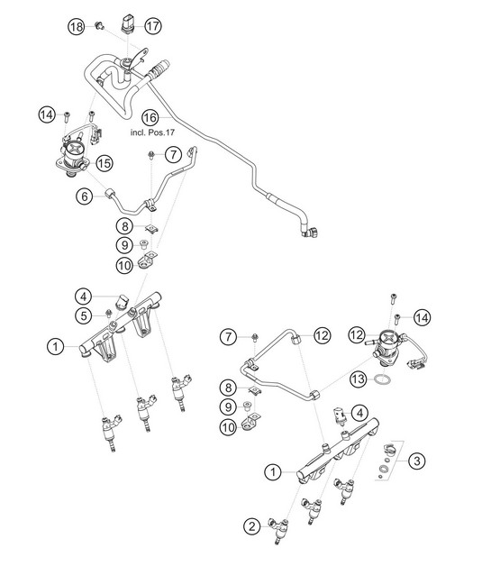 Fuel distribution line 911 (992) GT3 CUP 2021