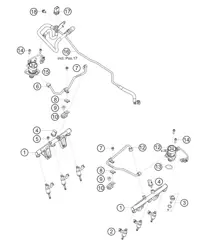 Fuel distribution line 911 (992) GT3 CUP 2021