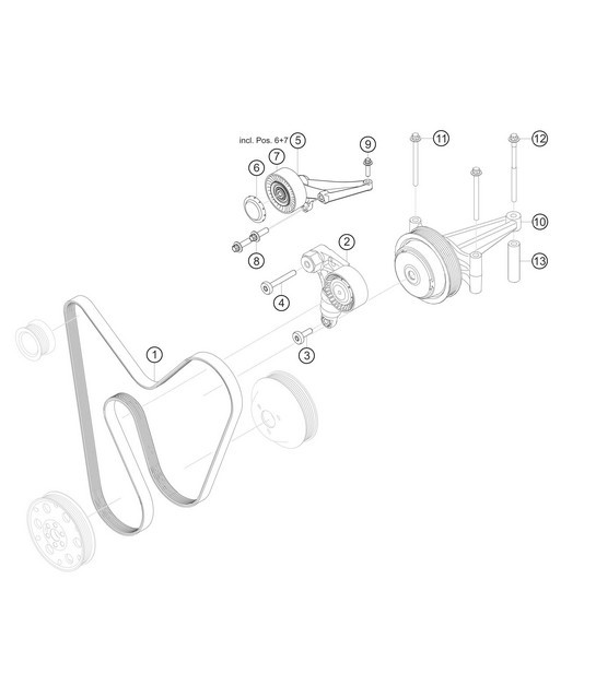Diagram 1.1-25 Porsche Macan (95B) MK1 (2014-2018) Engine