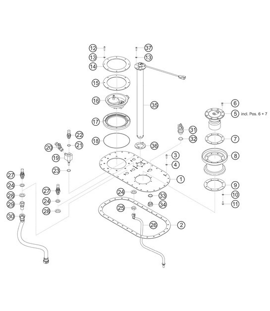 Diagram 2.2-02 Porsche Cayman 718C (982C) 2017>> Fuel System, Exhaust System
