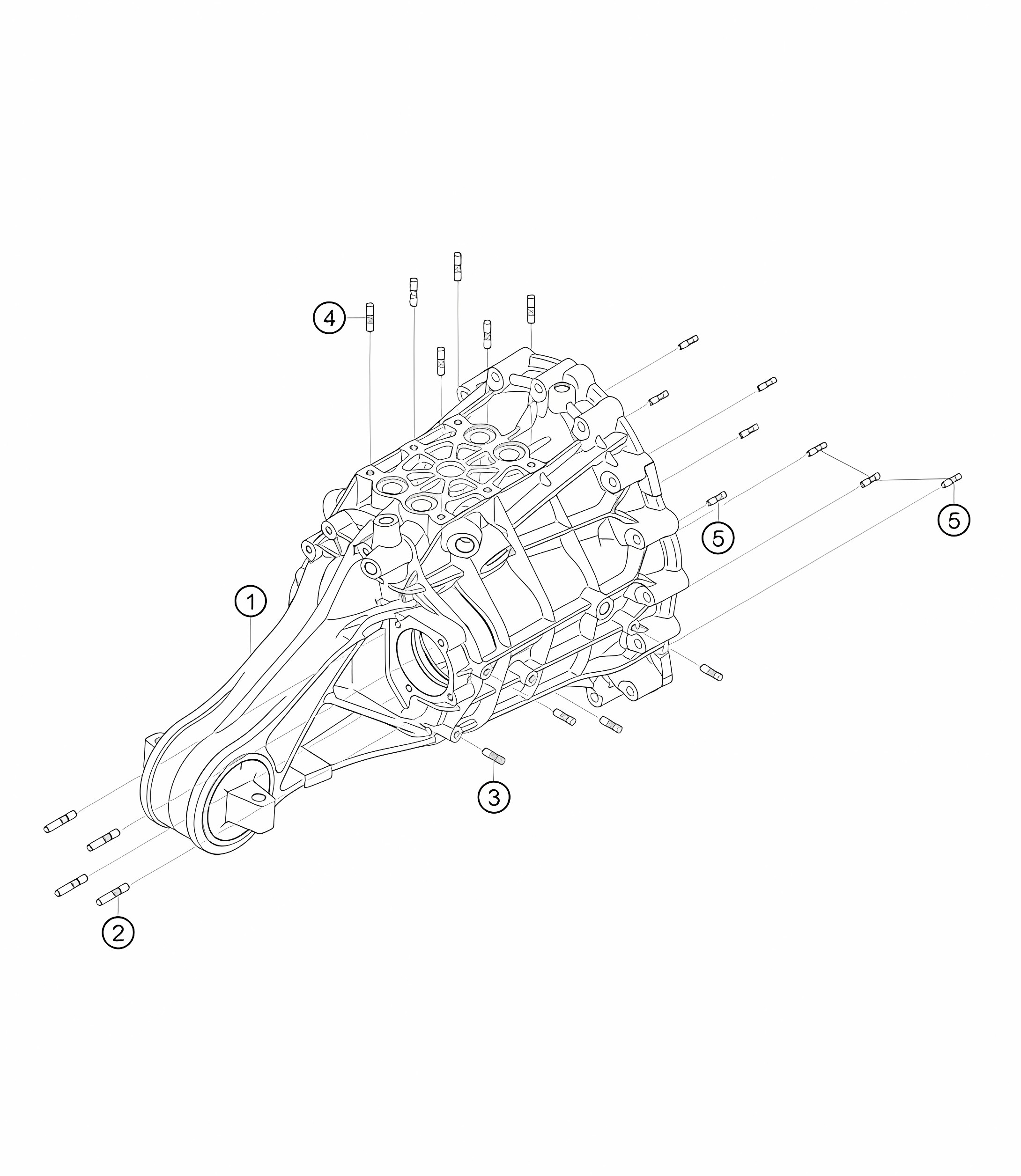 Gearhousing studs 911 (992) GT3 CUP 2021