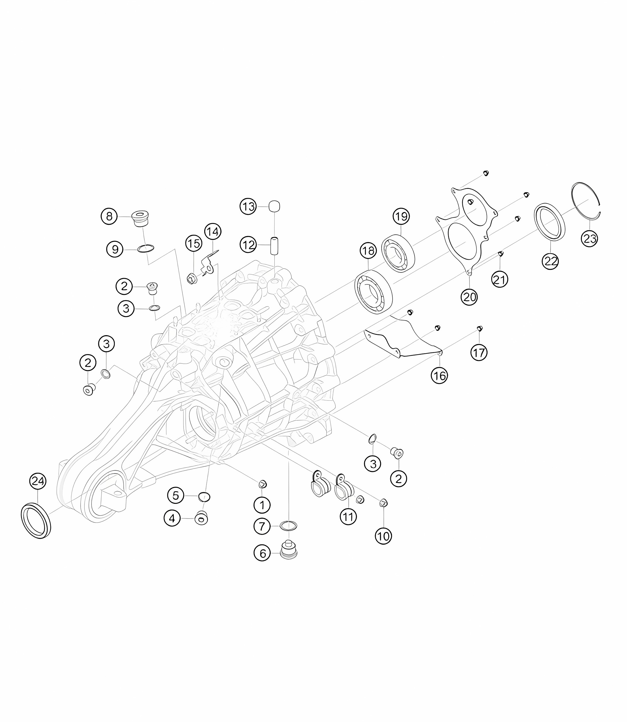 Gearhousing bearings and plugs 911 (992) GT3 CUP 2021