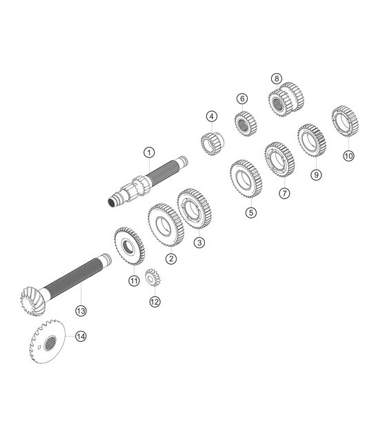 Diagram 3.3-13 Porsche 997 MK1 Carrera 2 3.6L 2005-08 Transmission