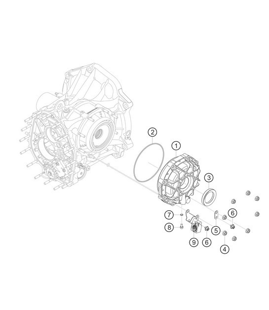Diagram 3.3-09 Porsche Macan (95B) MK1 (2014-2018) Transmission