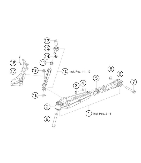 Lower wishbone 911 (992) GT3 CUP 2021