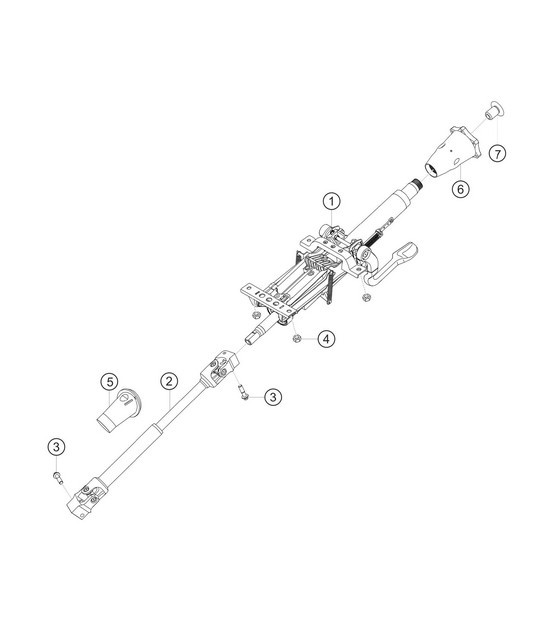 Diagram 4.4-08 Porsche Macan (95B) MK1 (2014-2018) Front Axle, Steering 
