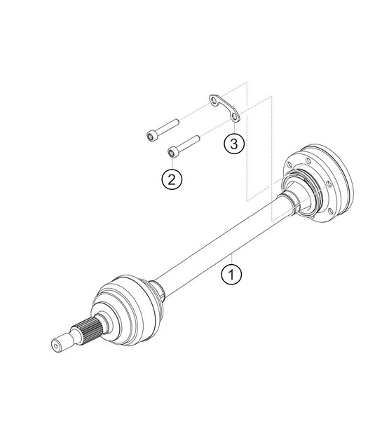 Drive shaft 911 (992) GT3 CUP 2021